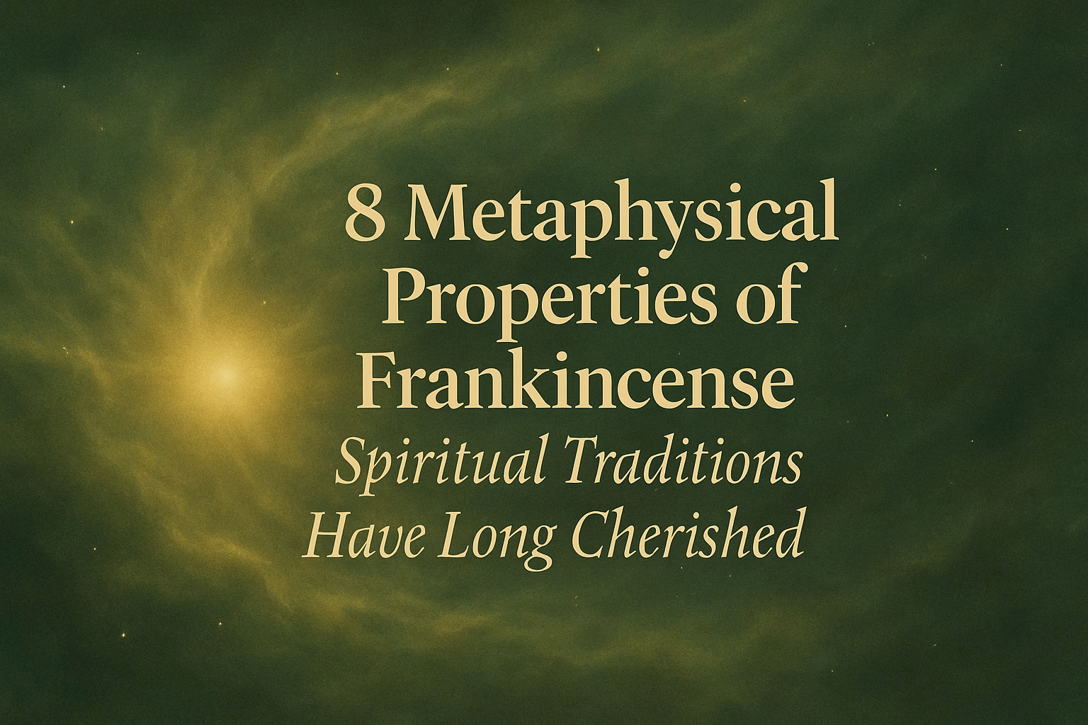8 Metaphysical Properties of Frankincense Spiritual Traditions Have Long Cherished