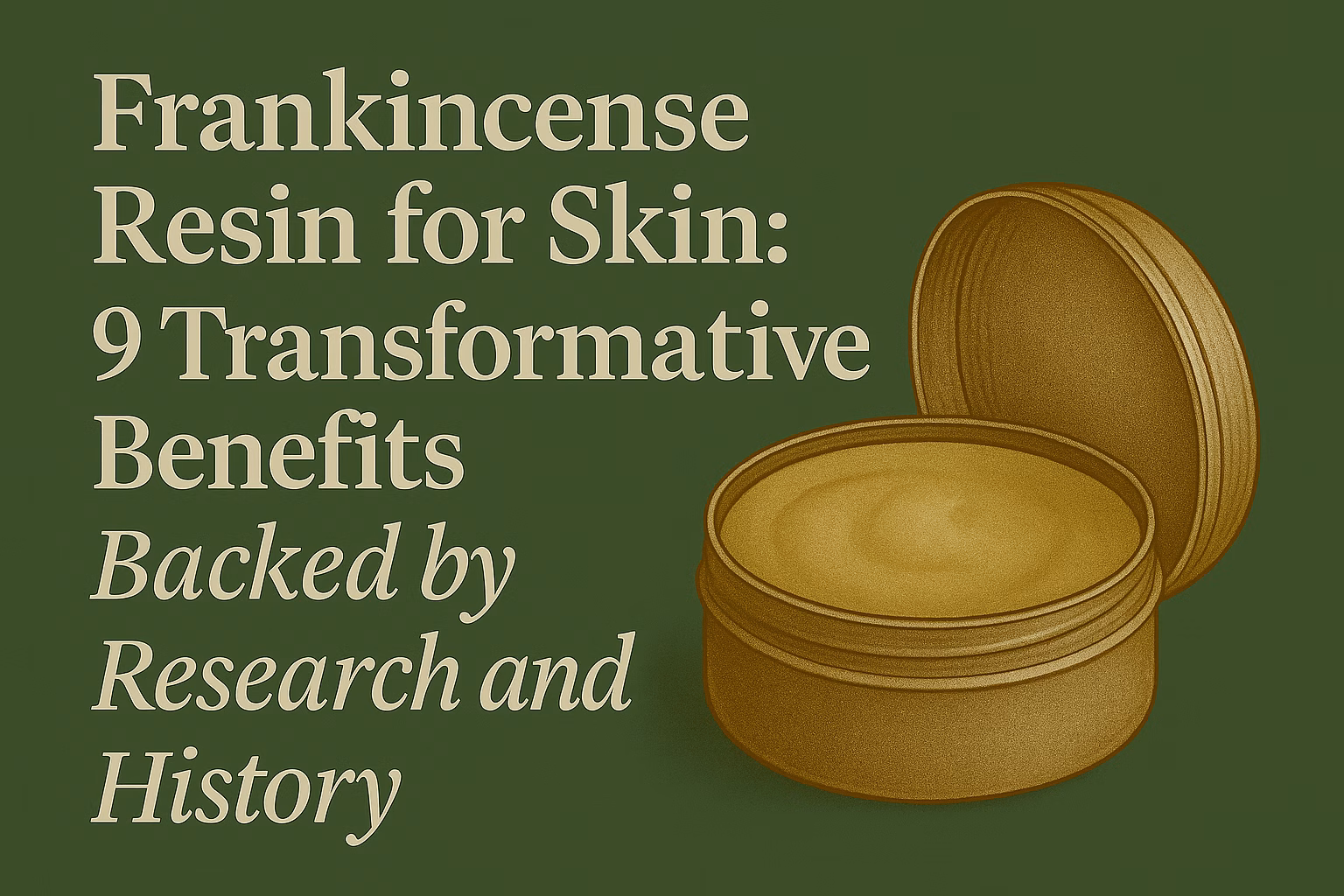 Frankincense resin for skin 9 benefits backed by research and history, kohzen