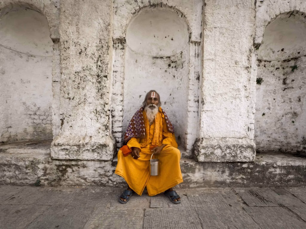 mindfulness in Hinduism, Hindu monk, Kohzen